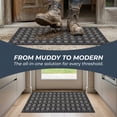 thumbnail image 4 of REGALWOVEN Geometric Door Mat Indoor Outdoor Waterproof Welcome Mat for Front Door, Non-Slip Entryway Rug, Washable Floor Mat Black 32" x 20", 4 of 6