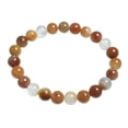thumbnail image 1 of pulsera elástica de piedras de colores de 8mm. Cuentas de mm, adecuadas para regalos de cumpleaños para hombres y niñas., 1 of 5