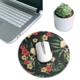 thumbnail image 7 of ZNDUO 2 Pack Round Mouse Pad Tropical Plant Skull Pattern 7.9" Small Non-Slip Rubber Gaming Mousepad Desk Mat for Home Office, 7 of 7