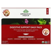ORGANIC INDIA Digestive Support Daily Pack, 30 Daily Packs, 180 Vegetable Capsules