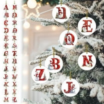 Christmas Ornaments Christmas Tree Decorations 26 Letter Ornaments With Snowman Acrylic Christmas Initial Letters Car Ornaments Pendant Hanging Ornaments for Christmas Tree Ornament Home Party