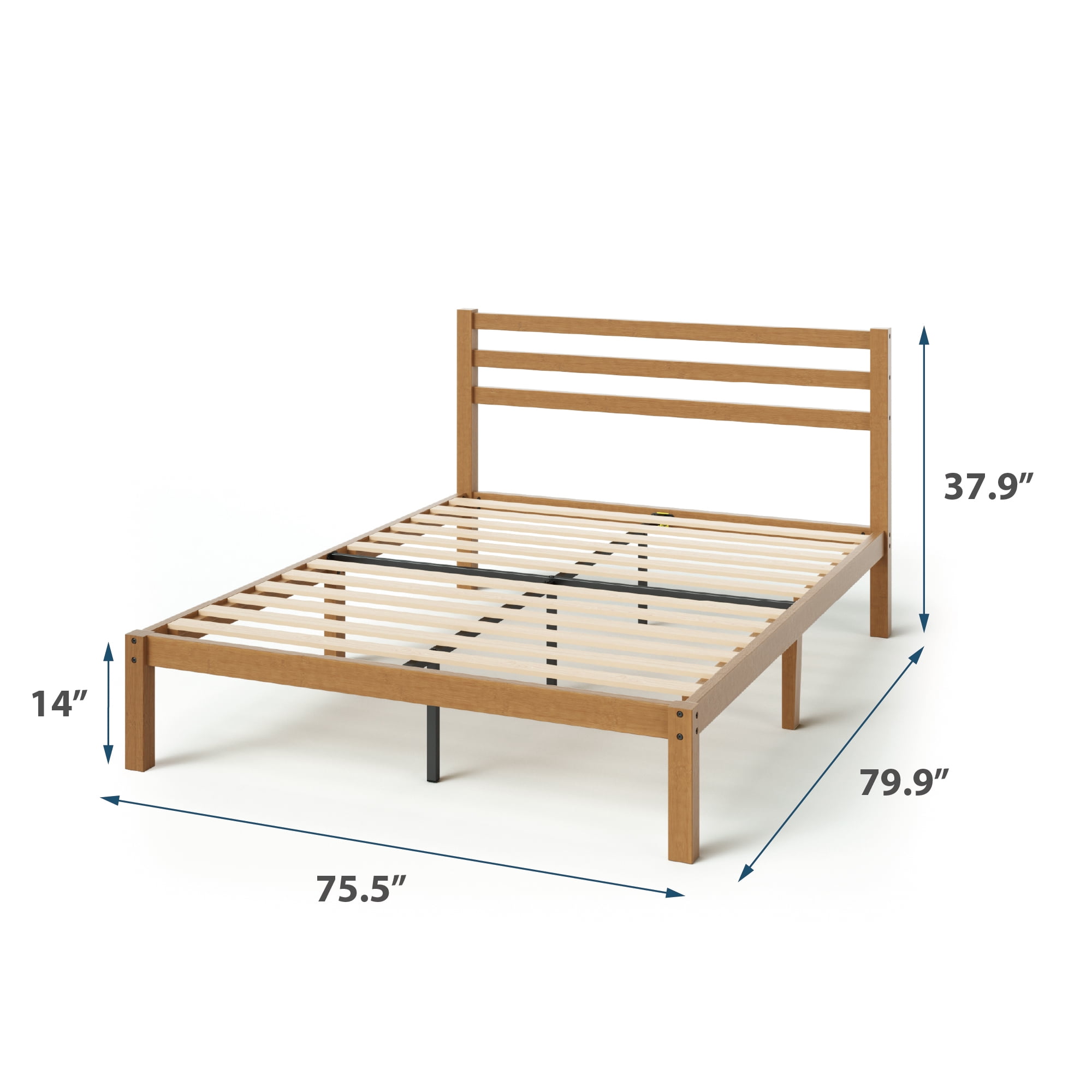 Zinus Maddie Bamboo Platform Bed Frame, King