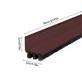 thumbnail image 3 of Door Draft Stopper, 35.4 Inch Self Adhesive Door Sweep Weather Stripping, PVC Under Door Seal for Draft Dust Noise and Air Gap Blocking, Bottom Door Guard for Bedroom Bathroom Office and Entryway, 3 of 6