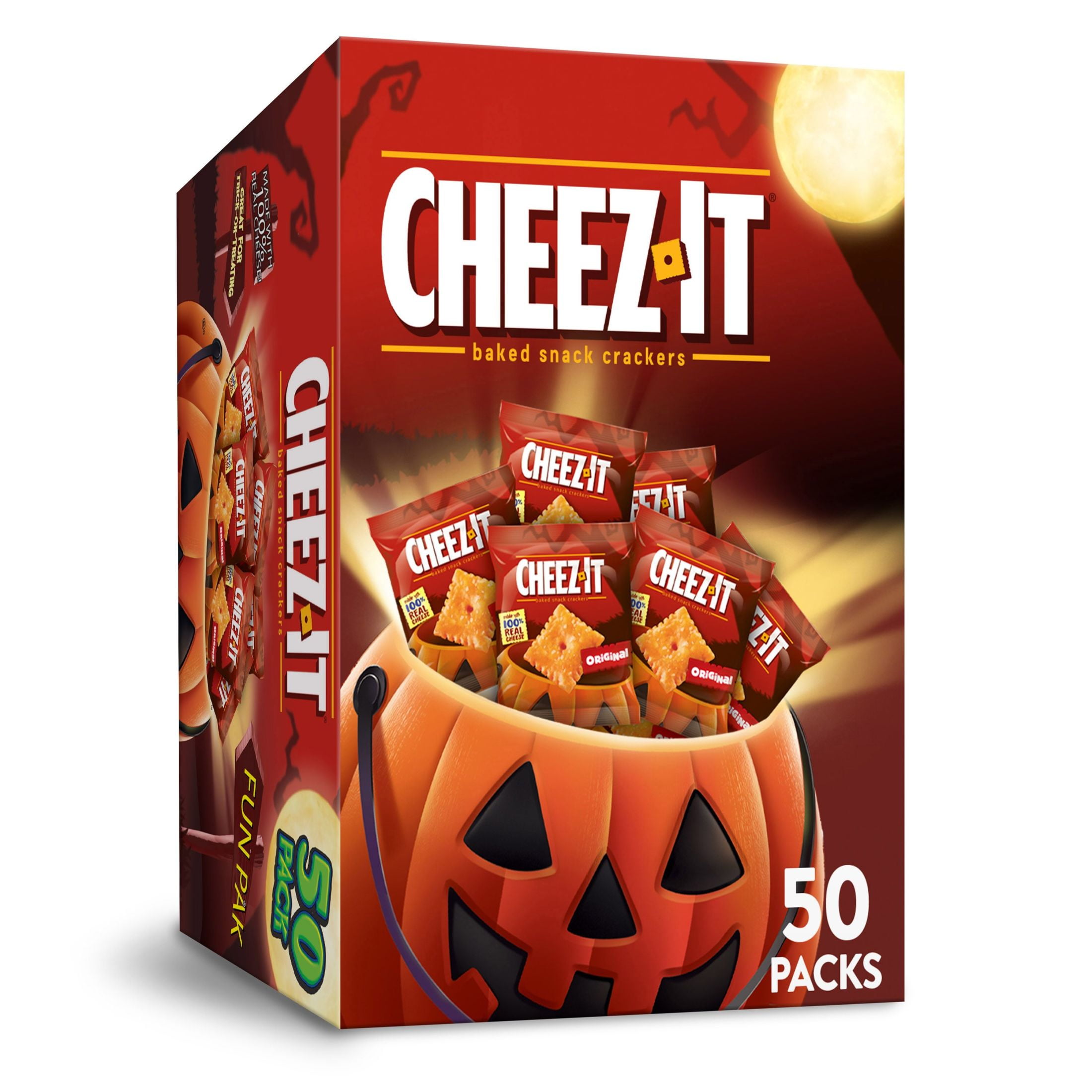 Cheez-It Cheese Crackers, Original, 19 oz, 50 Count