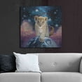 thumbnail image 6 of Luxe Metal Art 'Lioncub Cosmic' by Enright, Metal Wall Art, 36"x36", 6 of 9