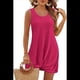 thumbnail image 4 of Vestido de Mujer, Estilo Torcido, Color Rosa y Rojo, Talla XXL, 4 of 9