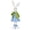 Tulip Bella, variant on STPgoods Rabbit Boy with Carrot Easter Figurine 18.5" (47 cm) Fabric Easter Decoration Standing Decoration Easter Collectible Figurine Holiday Decor Tabletop Favor Figurine, Green and Beige