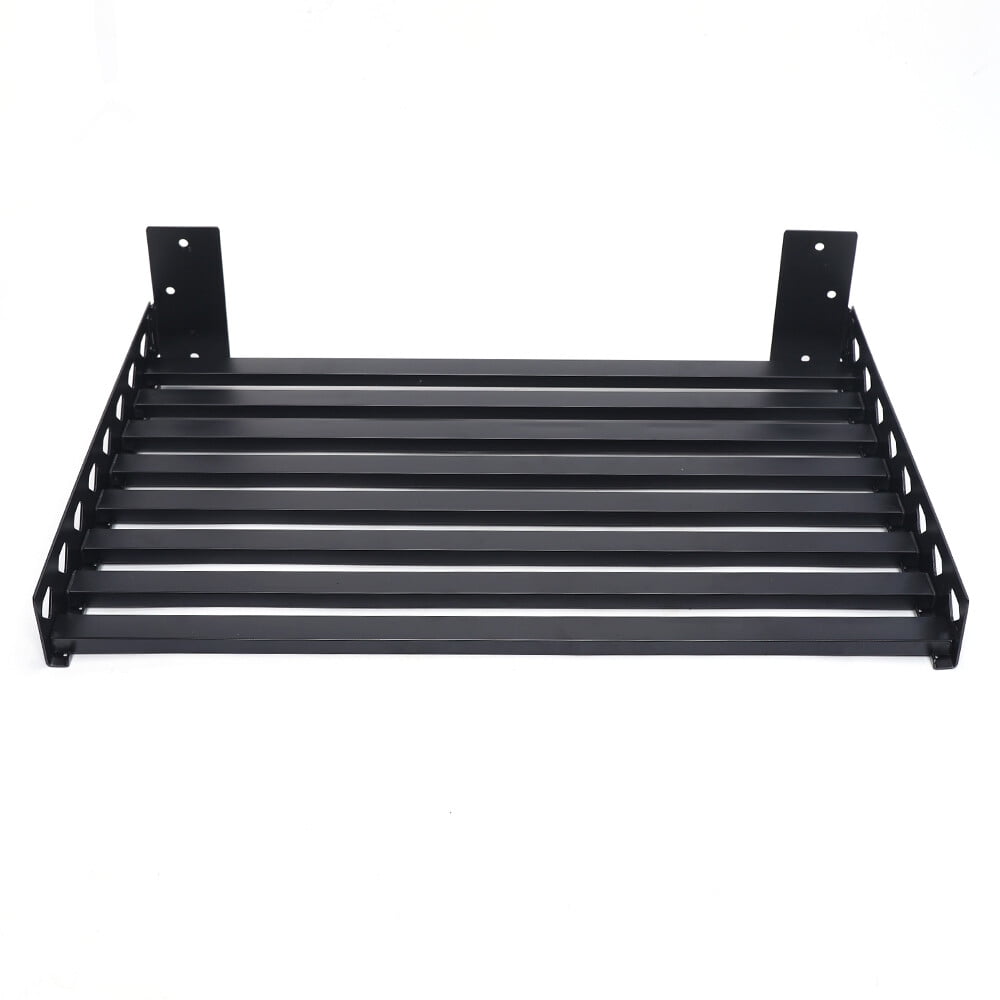 DENEST Microwave Oven Bracket Shelf Kitchen Holder Storage Rack Wall Mount with 4 Hooks