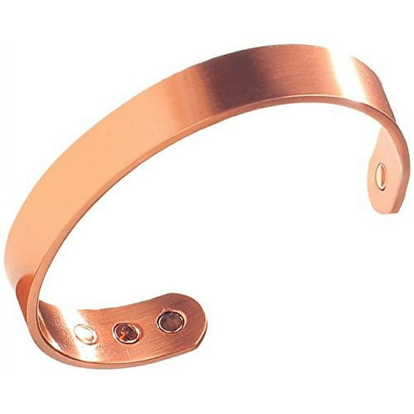 Earth Therapy Bracelet de Golf Magnétique en Cuivre Pur pour Hommes pour Récupération des Blessures Sportives, Arthrite et Soulagement des Douleurs Articulaires - Taille Ajustable - Source