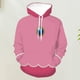 thumbnail image 3 of Disfraz Premium Sudadera con capucha impresa en 3D Mujer Casual Divertido Anime Disfraz de cosplay de moda Ygjytge Rosa T L para Mujer, 3 of 5