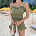 thumbnail image 1 of Traje de baño de una pieza con realce para mujer, Monokini Sexy, estilo coreano, novedad, 1 of 4
