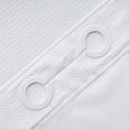 thumbnail image 6 of Zrodlmo No Hook Fabric Shower Curtain with Snap-in Liner, Waffle Waterproof and Mildew Resistant Bathroom Curtain, 72"x 74", White, 6 of 11