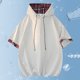 thumbnail image 2 of Tops Casual Elegante Sudadera con Capucha de Manga Corta, Sudadera con Capucha de Fibra de Poliéster Casual para Hombres, Lavado de Manos de Verano, 2 of 9