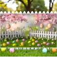 thumbnail image 5 of RKSTN easter decorations Spring Wreath Fence Easter Photo Material Photography Background Cloth, 5 of 5