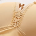 thumbnail image 5 of Ohufall Seamless Daily Bras for Women Sexy Solid Color Smoothing Wire-Free Gathering Push Up Underwear Bra Womens Soft Support Full Coverage Bras, 5 of 8