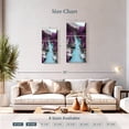 thumbnail image 4 of Elephant Stock Great Beyond Wall Art - Vertical Multi Panel Canvas - Living Room Wall Decor - Nature Multi Panel - Turquoise And Purple Decor - 12" x 27", 4 of 8