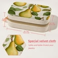 thumbnail image 5 of Thanksgiving Pear Velvet Travel Organizer with Removable Compartment - Portable Jewelry Necklace Organizer Box - Gift, 5 of 7