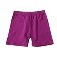 thumbnail image 5 of Tfken Kids Toddler Jean Shorts For Teen Girls Summer Elastic Waist Solid Color Slim Shorts Casual Trendy Daily Wear Teen Classic Denim Shorts Red, 5 of 6