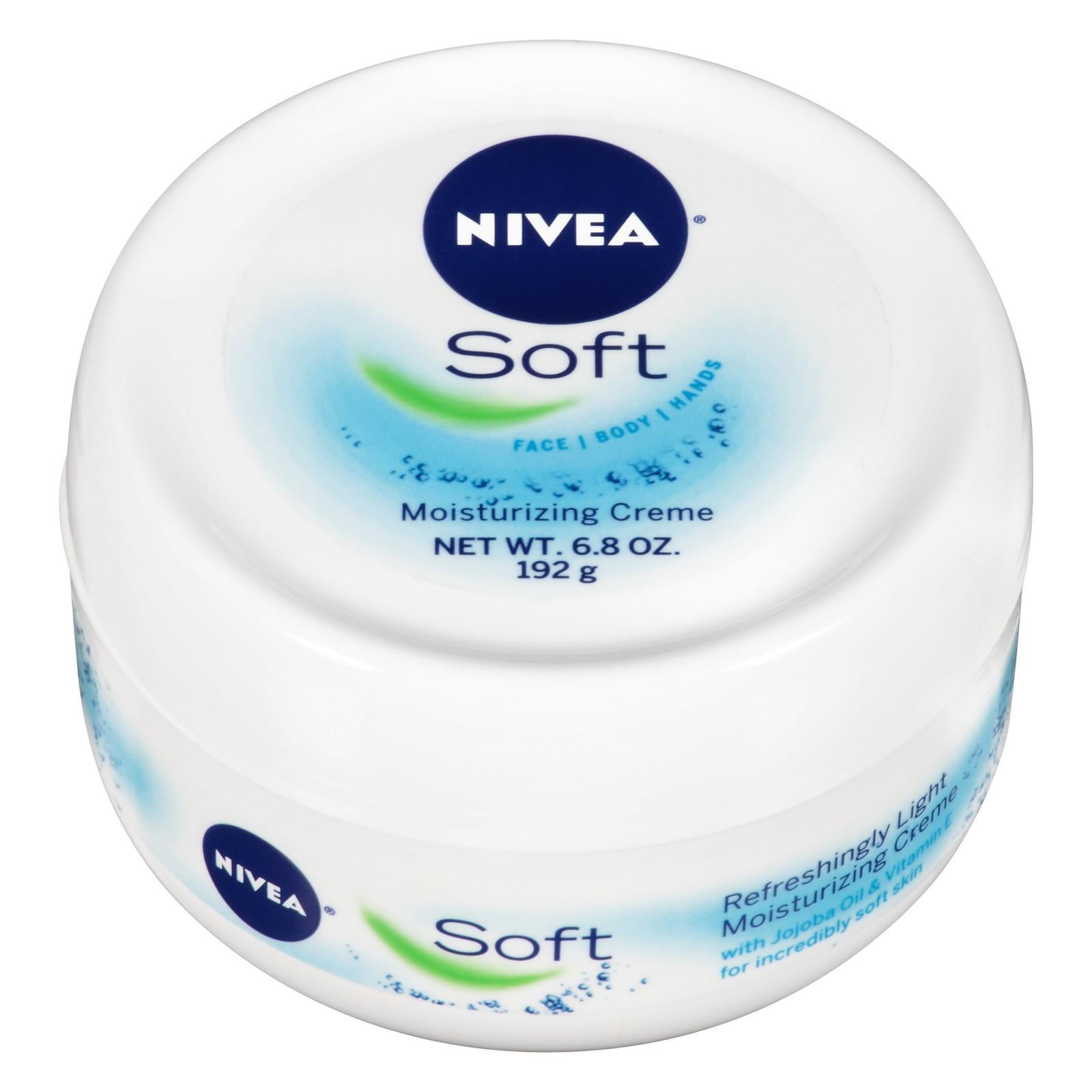 Nivea Soft Moisturizing Cream, 6.8 Oz., Pack of 2