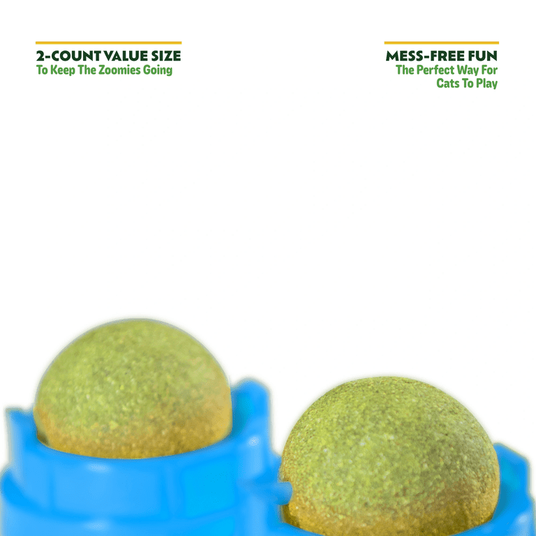 Kitty Ka-Zoom Catnip Roller Balls, Compressed Catnip, Set of 4 photo 3