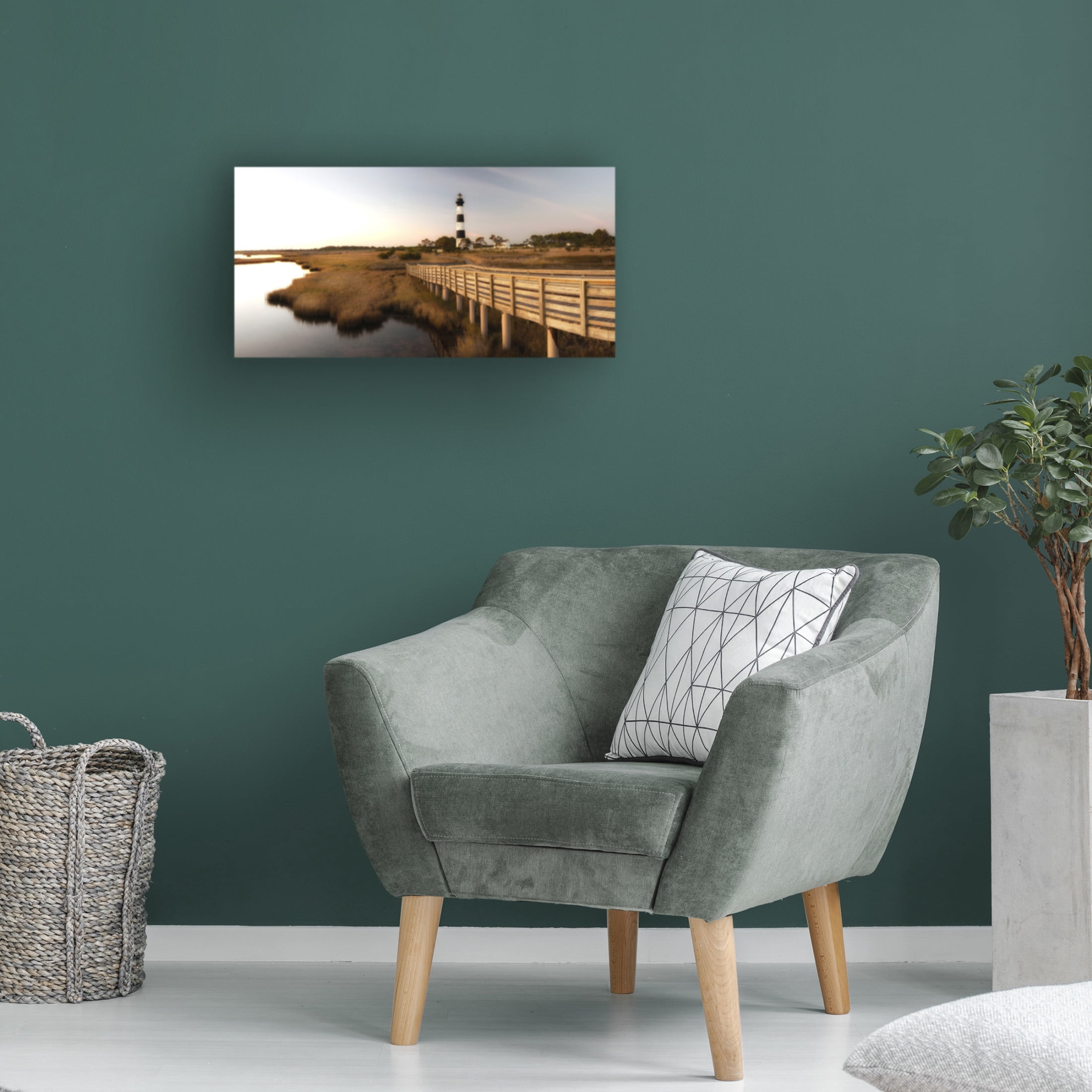 Canvas Wall Art - Danny Head 'Bodie Panorama' Wall Art for Living Room, Bedroom, or Office Décor by Trademark Fine Art - 19 x 10 Inches