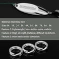 thumbnail image 3 of Outdoor Fishing Stainless Steel Fishhook Connector, Nine Sizes Available, 3 of 10