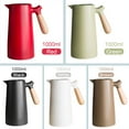 thumbnail image 2 of Taza aislante Gran jarra de café térmica termo de doble pared revestimiento de vidrio para el hogar Tomshoo  Blanco, 2 of 7
