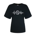 thumbnail image 3 of TSADFHJI Chandails en Molleton Femmes Fermeture à Glissière T-Shirts Femmes T-Shirts de Volleyball Équipe Tee Tops Graphique Volleyball Décontracté Manches Courtes m Noir, 3 of 3