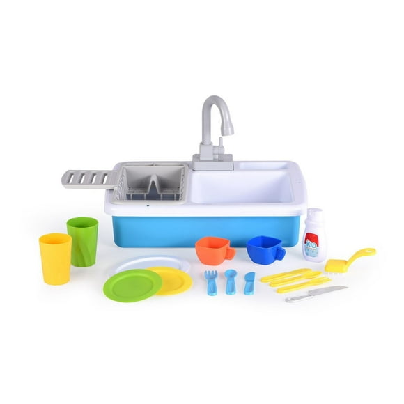 Kid Connection Kitchen Sink Playset Toy, 20 pieces