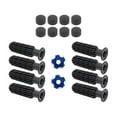 thumbnail image 1 of Lipstore 8 Pieces Table Football Replacement Handles Easy to Install Foosball Handles Dark Blue Footballs, 1 of 8
