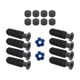 thumbnail image 1 of Tabla 8pcs Table Reemplazo de Fútbol Reemplazo de Fútbol Accesorios de Fútbol con 2 Fútbol Americano Pequeño Reemplace Piezas Mango de Manejo de Futbo Balones de fútbol azul oscuro, 1 of 8