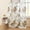 Taupe, variant on Grey Floral Curtains 84 Inches Long 2 Panels Set for Living Room Bedroom White Semi Sheer Curtains Rod Pocket Light Filtering Peony Flower Drapes for Home Office Dining Room, 52x84 Inch Length, Gray