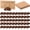 50pcs, variant on Wood Place Card Holder 5/12/24/50 Pcs, Pine Wood Table Number Holders with Tented Cards, Semicircular Design Place Card Holders for Photo Menu Cafe Home Wedding Birthday Party
