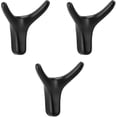 thumbnail image 1 of 3 Pieces Double Hook Coat Rack, Animal Head Hook,metal, Durable, Wall Mountable(black), 1 of 5