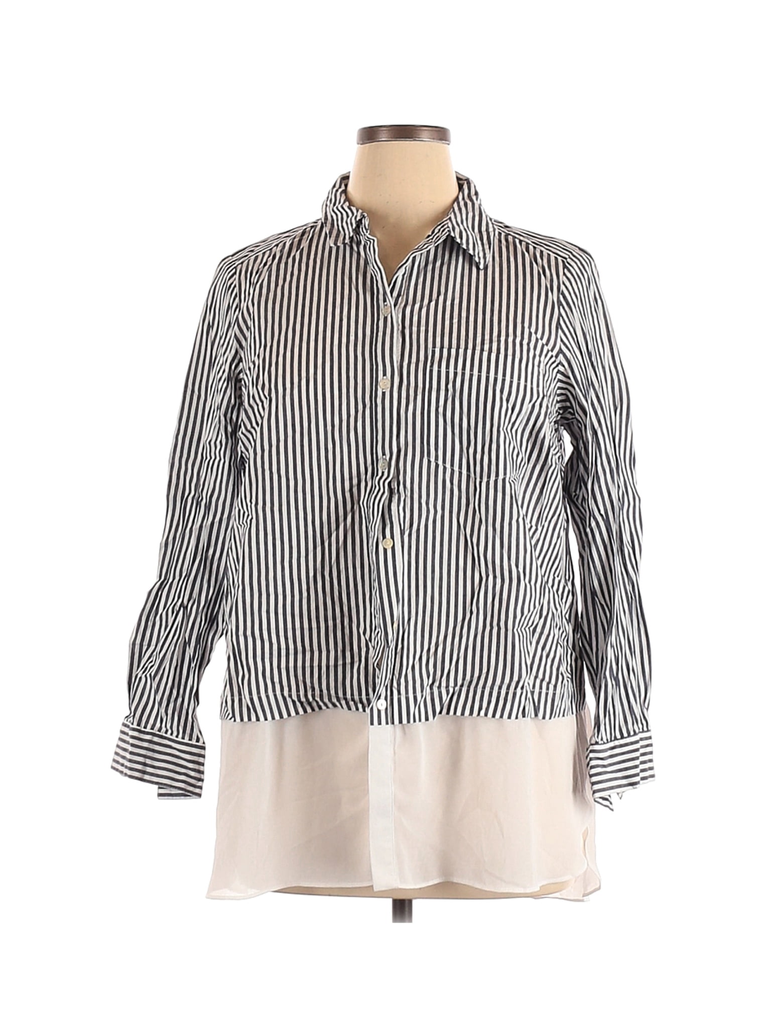 Long Sleeve Button-Down Shirt - Walmart 