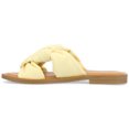 thumbnail image 2 of Journee Womens Kianna Slide Puffy Flat Sandals, 2 of 9