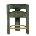 thumbnail image 4 of Gwen Modern Luxury Jacquard Fabric Upholstered Boucle Sculpture Counter Stool, 4 of 8