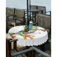 thumbnail image 2 of Outdoor Tablecloth with Umbrella Hole & Zipper, Green Funny Frog Round Tablecloth 60 Inch, Animal Vintage Artwork Watercolor Patio Table Cover Waterproof Table Cloth for Picnic/Party, 2 of 7