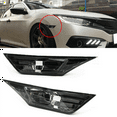 thumbnail image 4 of 2X Smoke Tinted Lens Side Marker Lamp Light with LED for 2016-19 JDM, 4 of 9