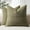 Green, variant on Linen Throw Pillow Covers 18x18 Set of 2 Solid Handcrafted Striped Cushion Covers for Bed Soft Modern Farmhouse Neutral Pillowcase for Couch Bedroom Living Room Home Decor