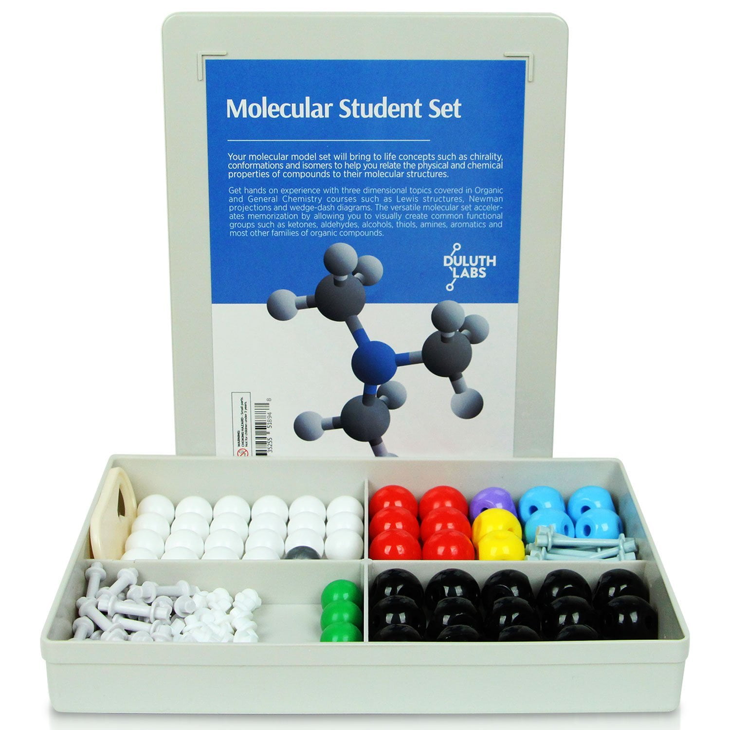 Duluth Labs Organic Chemistry Model Student Kit (125 Pieces) MM003