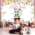 thumbnail image 3 of Panda Baby Shower Decorations for Girl Pink Panda Baby Shower Backdrop 3 * 5ft Panda Baby Shower Photography Background for Kids Birthday Baby Shower Party Decoration, 3 of 6