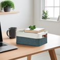 thumbnail image 2 of DECOMOMO Storage Baskets for Shelves Durable Small Storage Bins (Slate Grey and White, 6 Pack), 2 of 5
