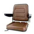 thumbnail image 5 of TABODD Tractor Suspension Seat Forklift & Truck Waterproof Seat w/ Sliding Rails Brown, 5 of 12