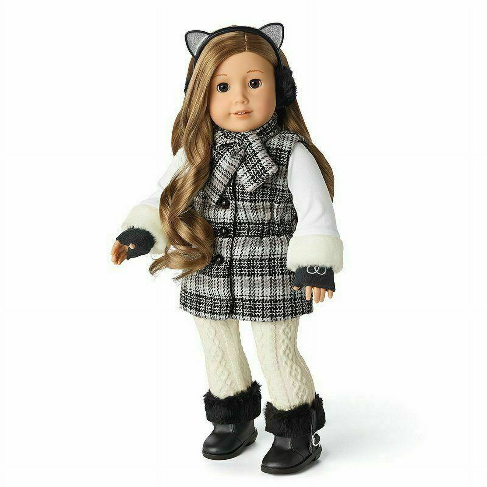 American Girl Snow Much to See Vest and Scarf for 18 inch doll