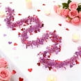 thumbnail image 4 of 78.74" Valentines Tinsel Garland Valentine Tree Decorations, Heart Tinsel Garland Red Valentine Garland Hanging Valentine‘s Day Decoration for Indoor and Outdoor, 4 of 6