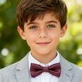 thumbnail image 3 of Visland Bow Tie Adjustable Length Detachable Design Rich Color Printing Bow Tie Student Performances Weddings Bow Tie, 3 of 8