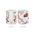 thumbnail image 3 of WIRESTER 11oz 325ml Ceramic Tea Cup Coffee Mug With Handgrip For Gift, Birthday, Anniversary, Christmas - Red Cardinal Birds, 3 of 7