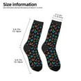 thumbnail image 2 of Fuzoiu Multicolored Butterflies Print Kids Socks For Boys Girls,Grip Crew Socks with Non Slip,Lightweight Stretch Crew Socks,Toddlers Crew Boot Socks, 2 of 5