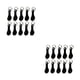 thumbnail image 2 of Moyic 10 Piezas Llavero Adorno Llavero Llavero Monedero Decorativo Negro 2Conjunto, 2 of 6